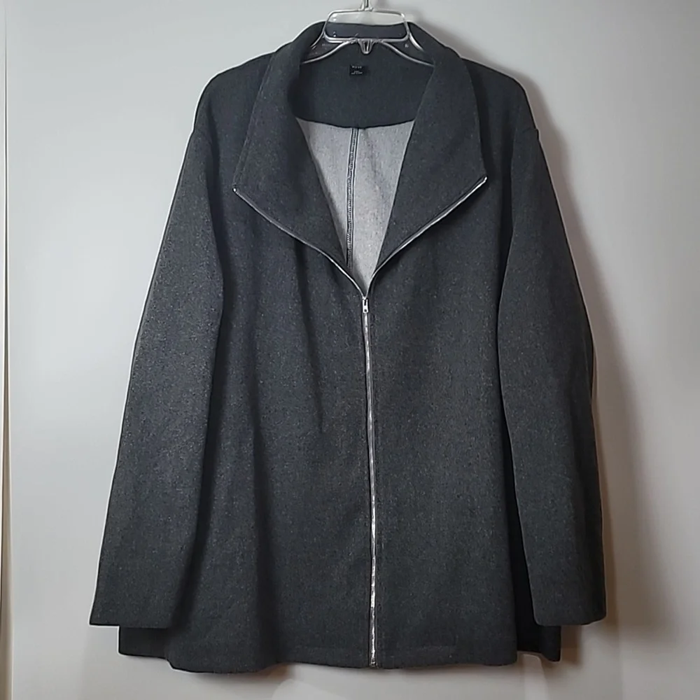Emery🌹Rose Gray Full Zip-up Jacket 4XL - Picture 1 of 10
